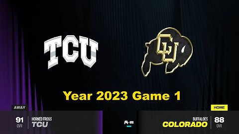 CFB 24 TCU Horned Frogs Vs Colorado Buffaloes Year 2023