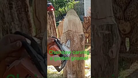 Chainsaw carving #shorts