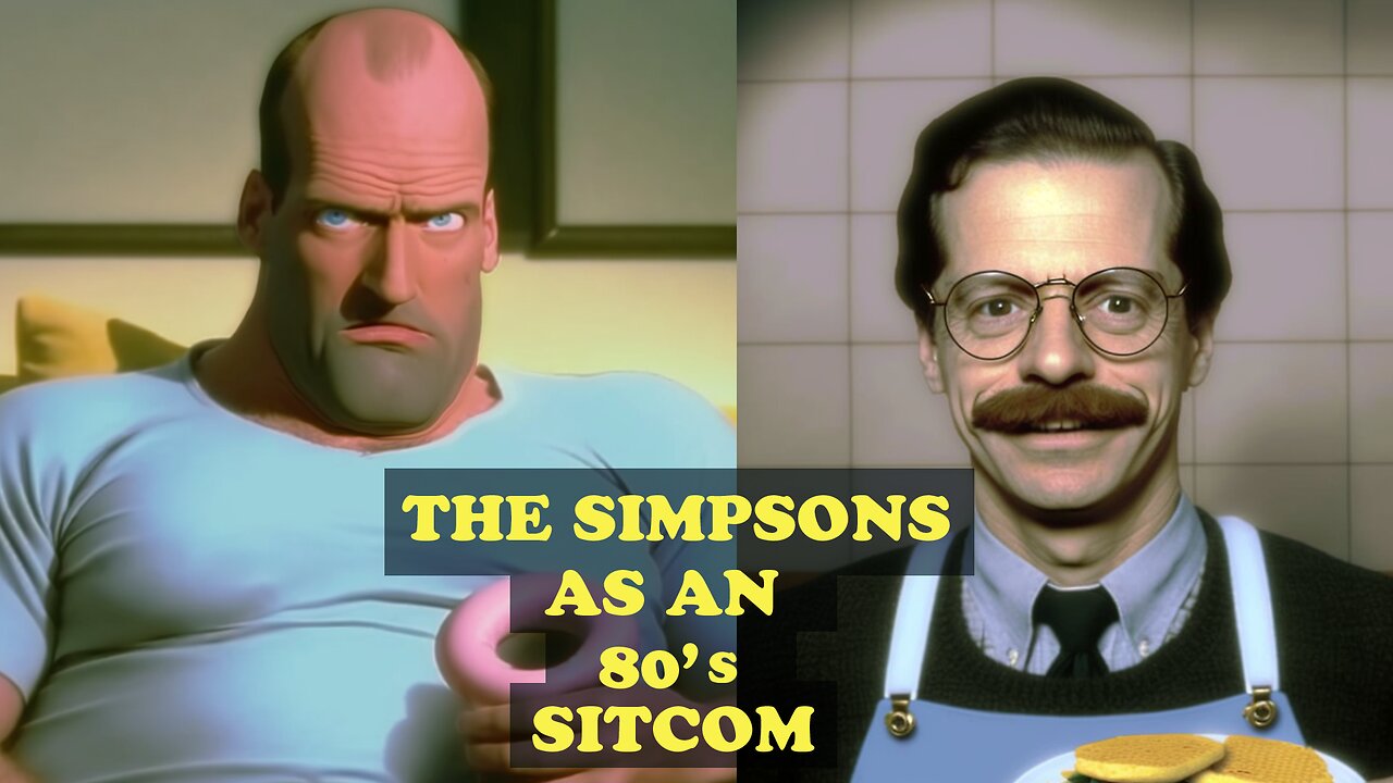 The Simpsons as an 80's Sitcom #thesimpsons #AI #Midjourney #80ssitcom #homersimpson