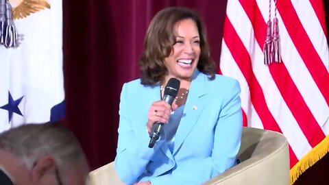 Kamala Harris Opens Remarks In Iowa By Laughing: "It's Good To Be Back! Ha Ha Ha Ha!"