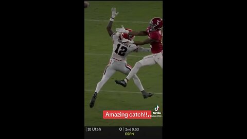 AMAZING CATCH! Alabama Vs Georgia!