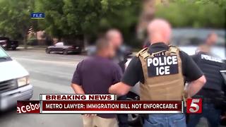 Metro Lawyer: Immigration Bill Not Enforceable