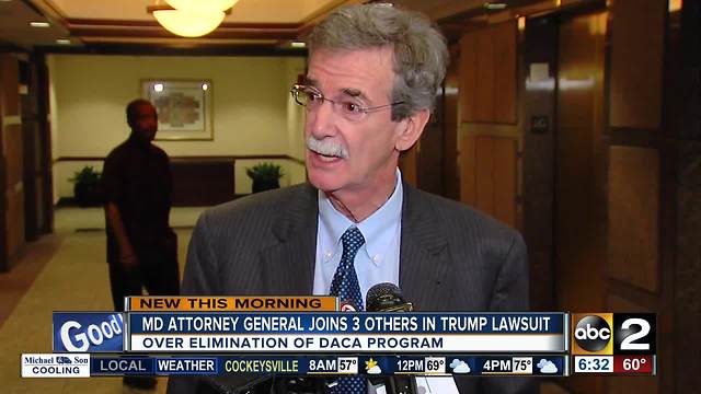 MD Attorney General joins lawsuit against Trump Administration over end of DACA program