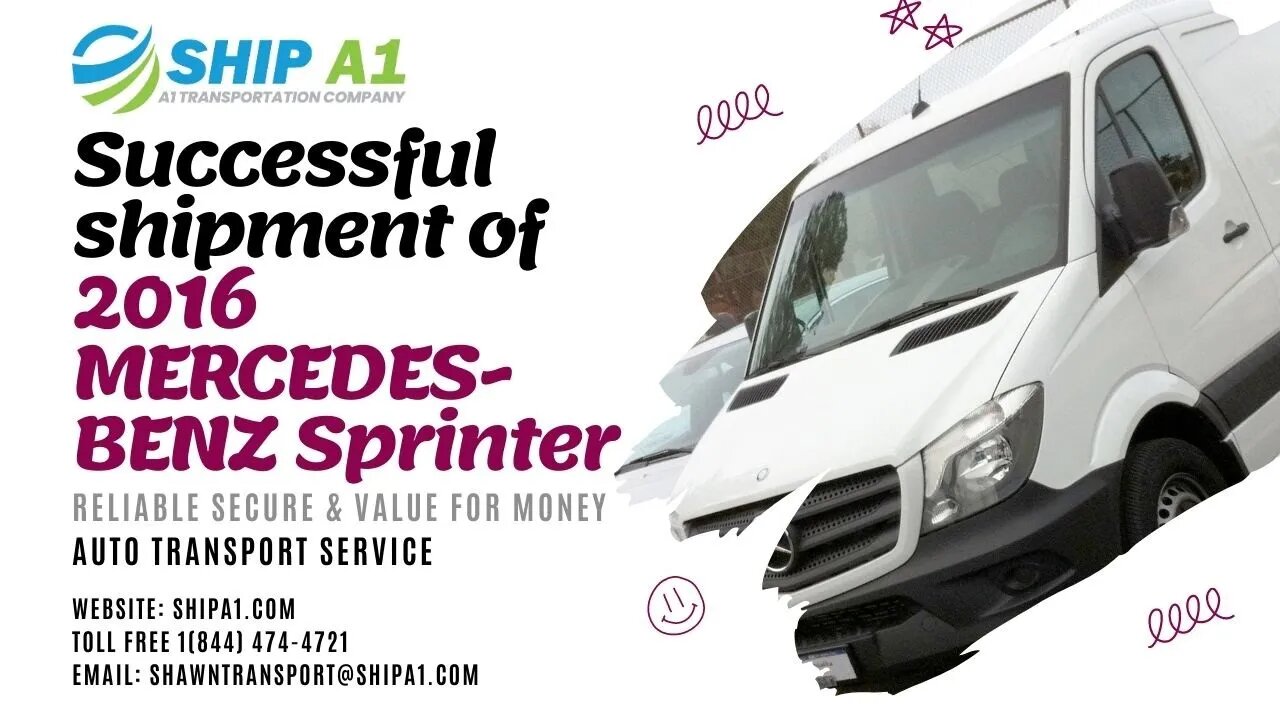 Successful shipment of 2016 Mercedes-Benz Sprinter Done By Shipa1 Transport | @shipA1392