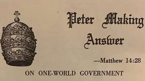 Globalist Hellscape Condemned in 1920 by Pope Benedict XV