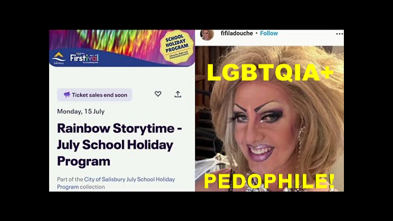 Sick Satanic LGBTQIA+ Pedophile Grooming Rainbow Children Story Hour! [15 July 2024]