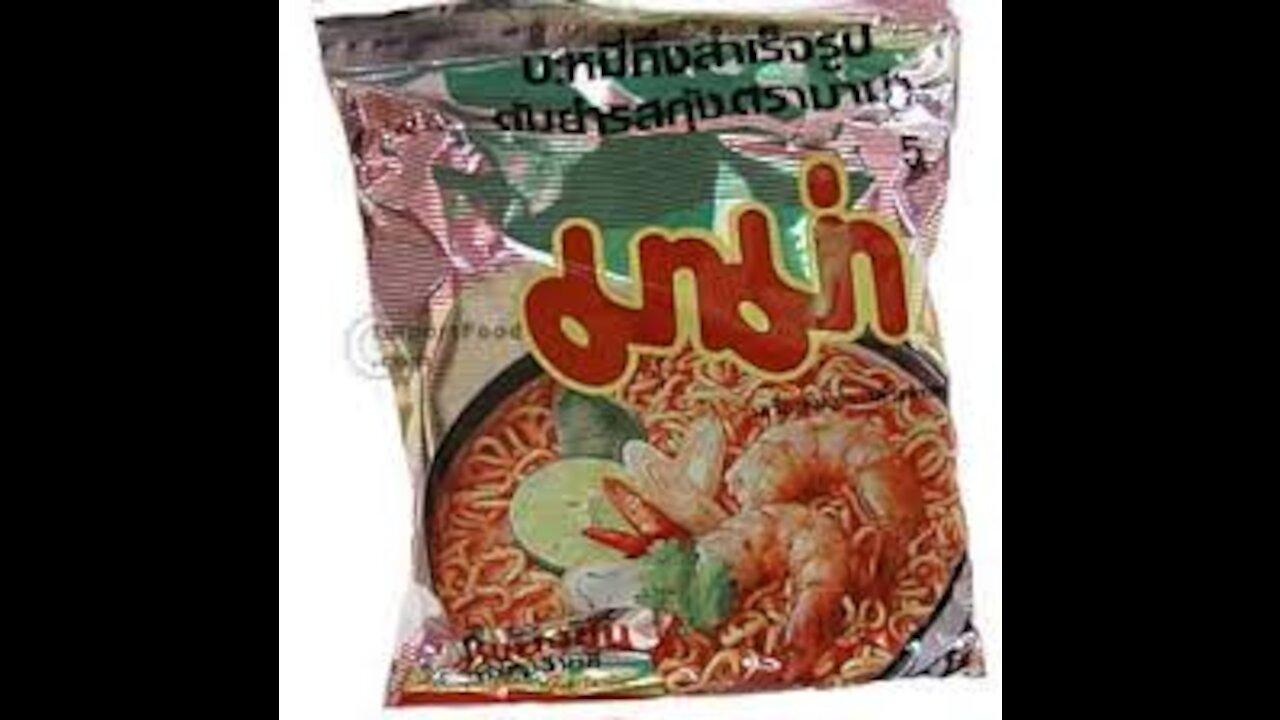 Foreigner Try Thai Food Tom Yum Instant Noodles Tom Yum Rice Porridge - Amazing Thai Food
