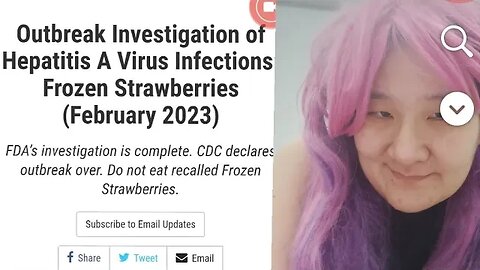 HEPATITIS A ON FROZEN STRAWBERRIES