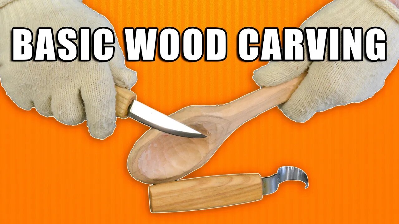 Wood Carving for Beginners / Basic Wood Carving Tutorial