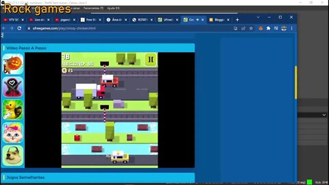 jogando jogo crossy-chicken