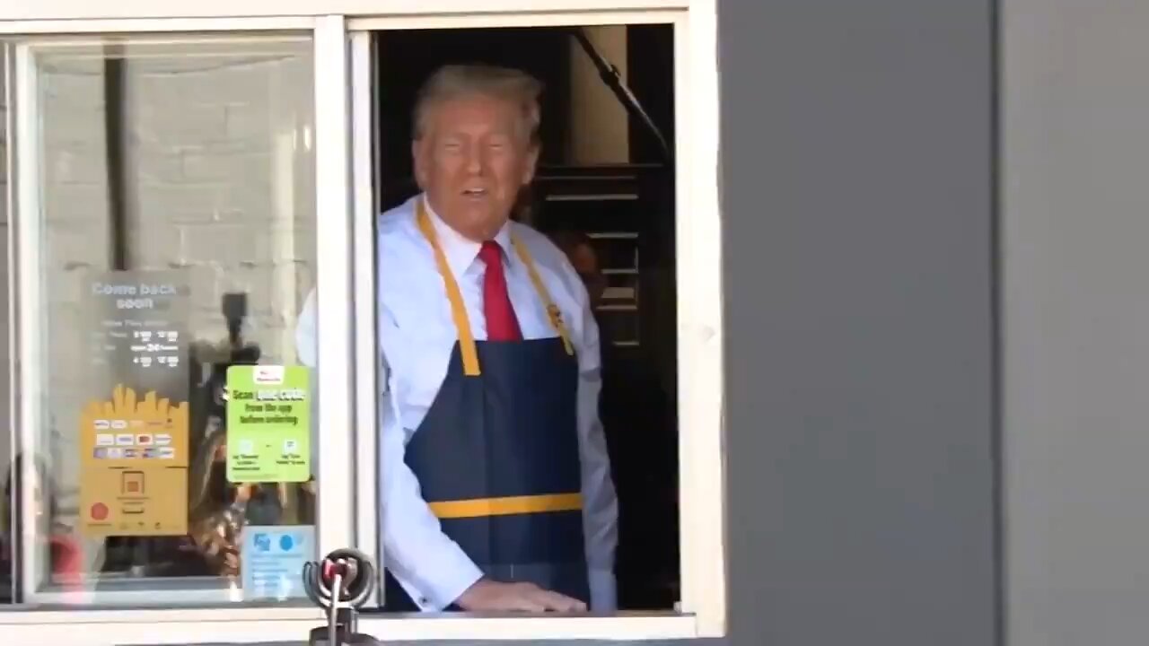 Trump serves customers at McDonald's drive-thru in Pennsylvania