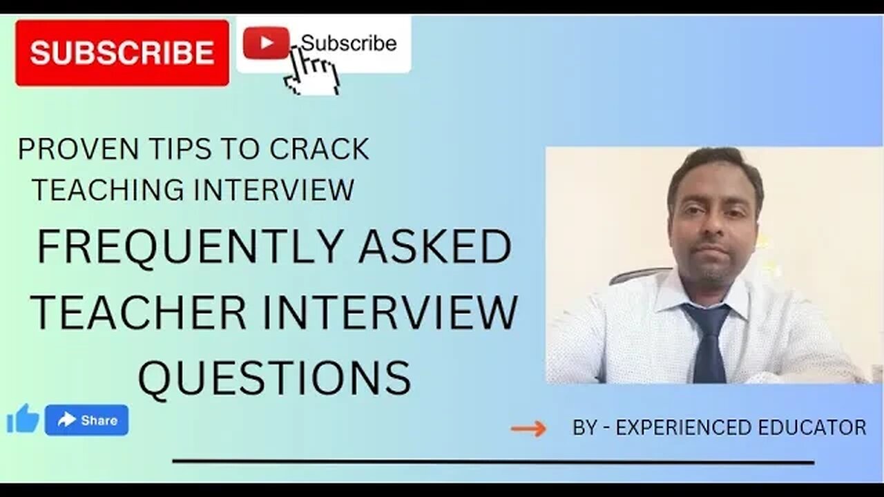 Teacher Interview Questions & sample answer pointers