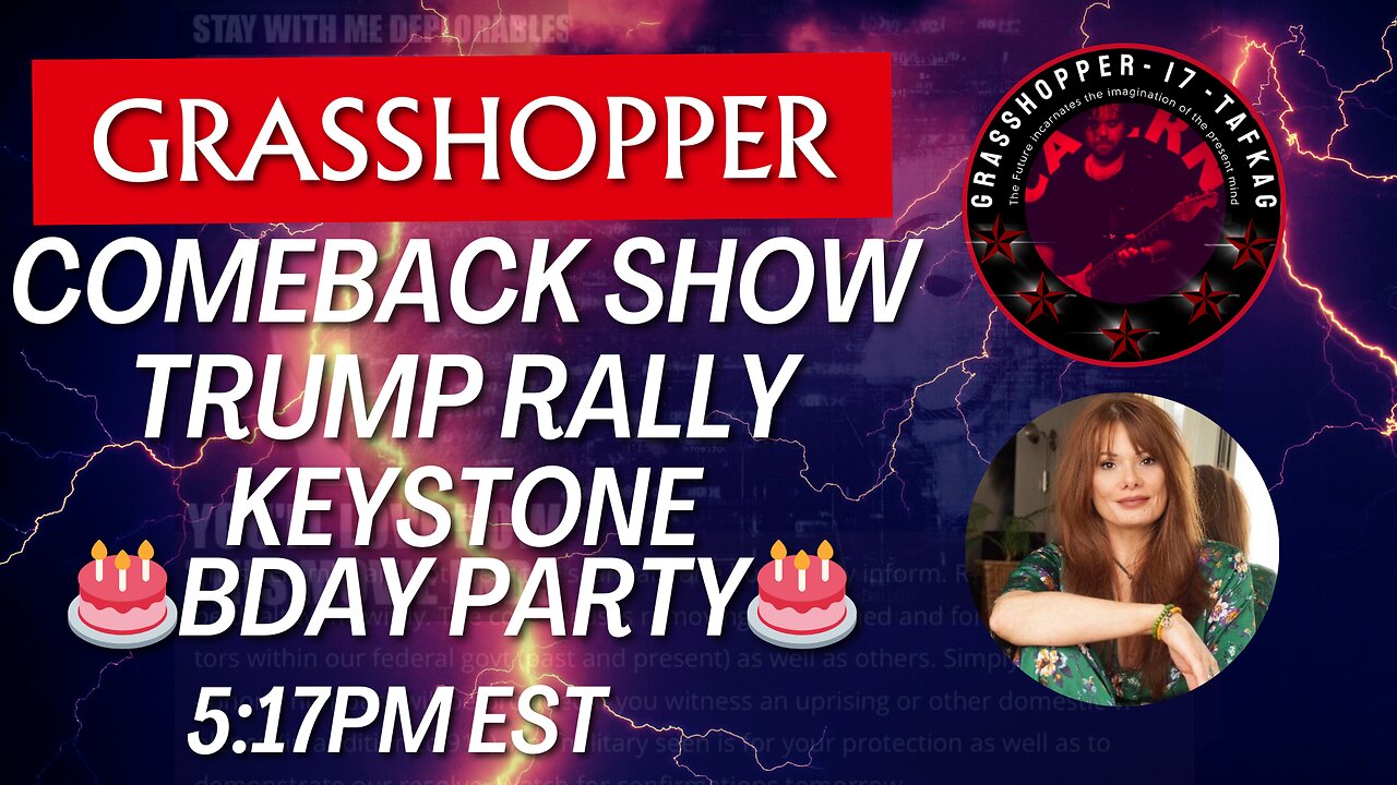 Grasshopper Live Decode Show - Trump Rally Charlotte NC