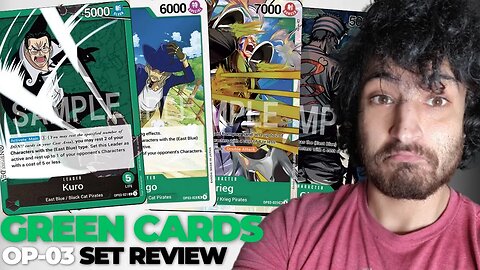 IS THE NEW LEADER KURO GOOD?! GREEN CARDS IN PILLARS OF STRENGTH SET REVIEW | ONE PIECE CARD GAME