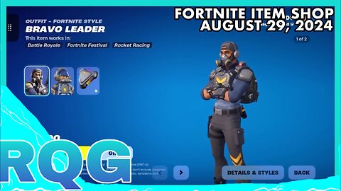 BRAVO TEAM LEADER IS BACK AFTER 1,000+ DAYS! FORTNITE ITEM SHOP (August 29, 2024)