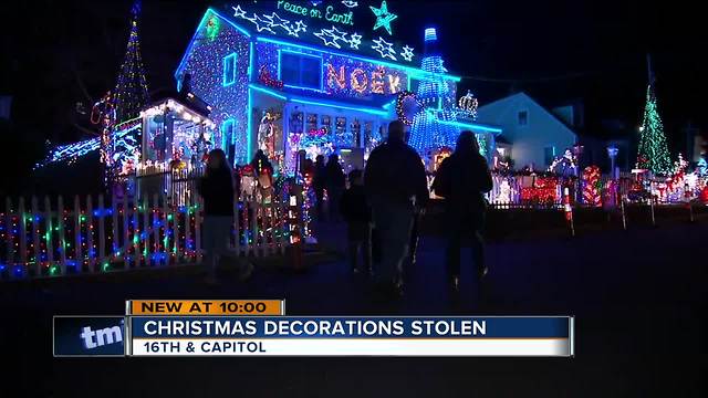 Holiday Heist: Thieves swipe holiday lights from Milwaukee home