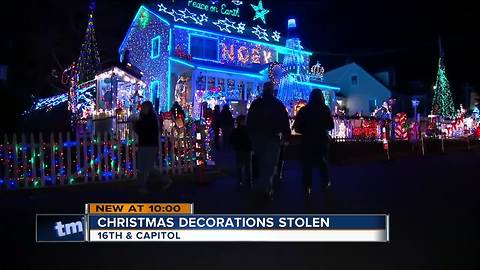 Holiday Heist: Thieves swipe holiday lights from Milwaukee home