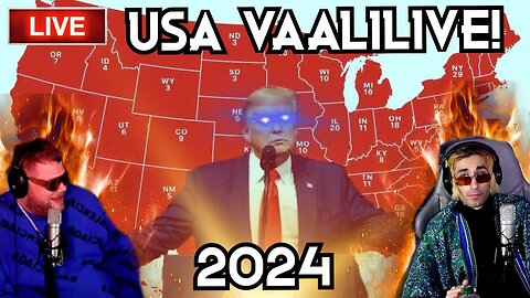 LEVELI VAALIVALVOJAISET I USA:N PRESIDENTTIVAALIT 2024! + ERITYISVIERAITA!