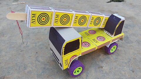 How to Make a Crane Truck | DIY Matchbox Crane Truck | Matchbox Project |