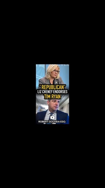 "Republican" Liz Cheney Endorses Democrat Tim Ryan #shorts