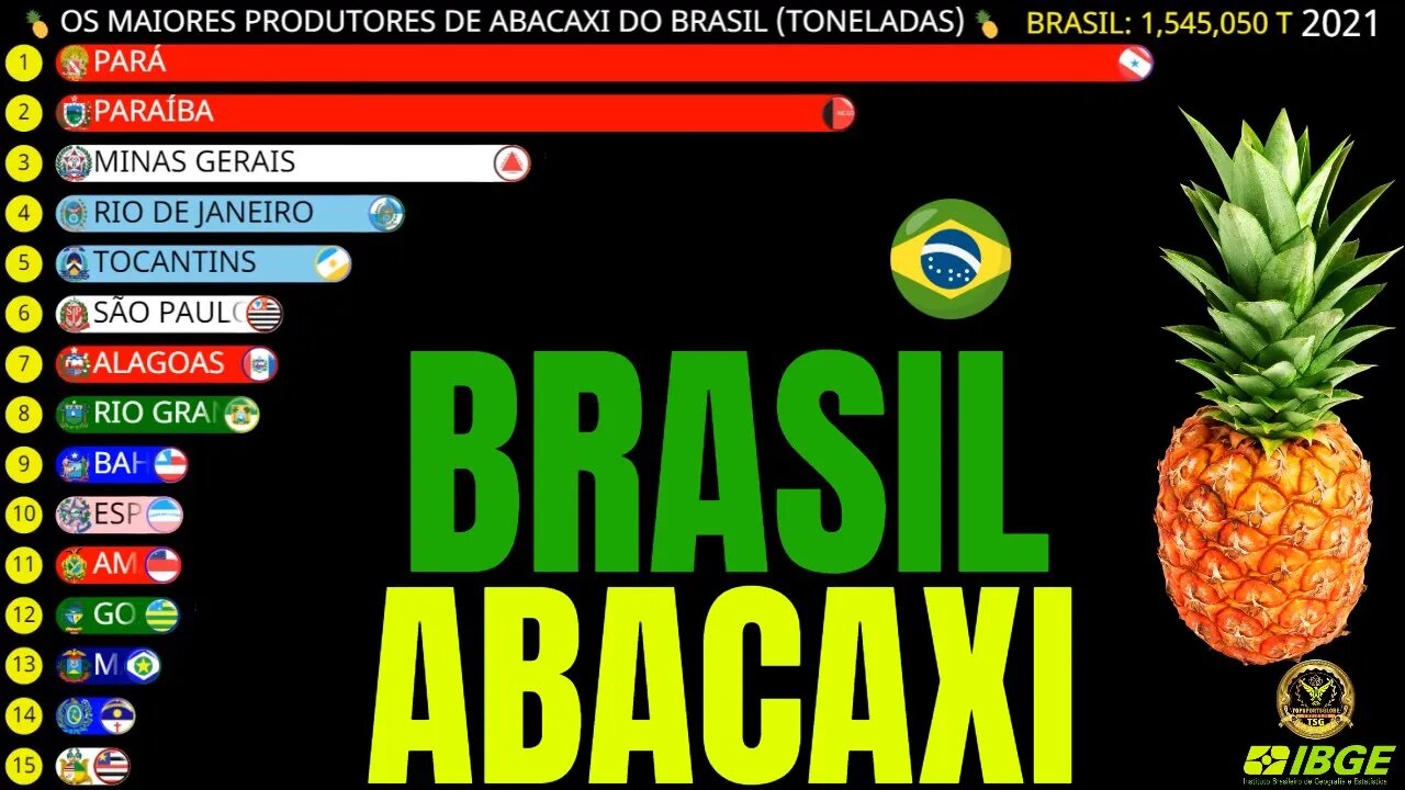 Os Maiores Produtores de Abacaxi do Brasil
