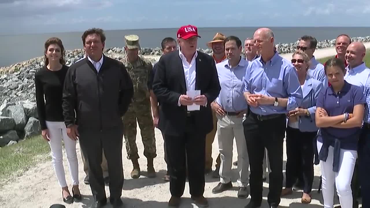 Raw video: President Trump makes remarks at Lake Okeechobee