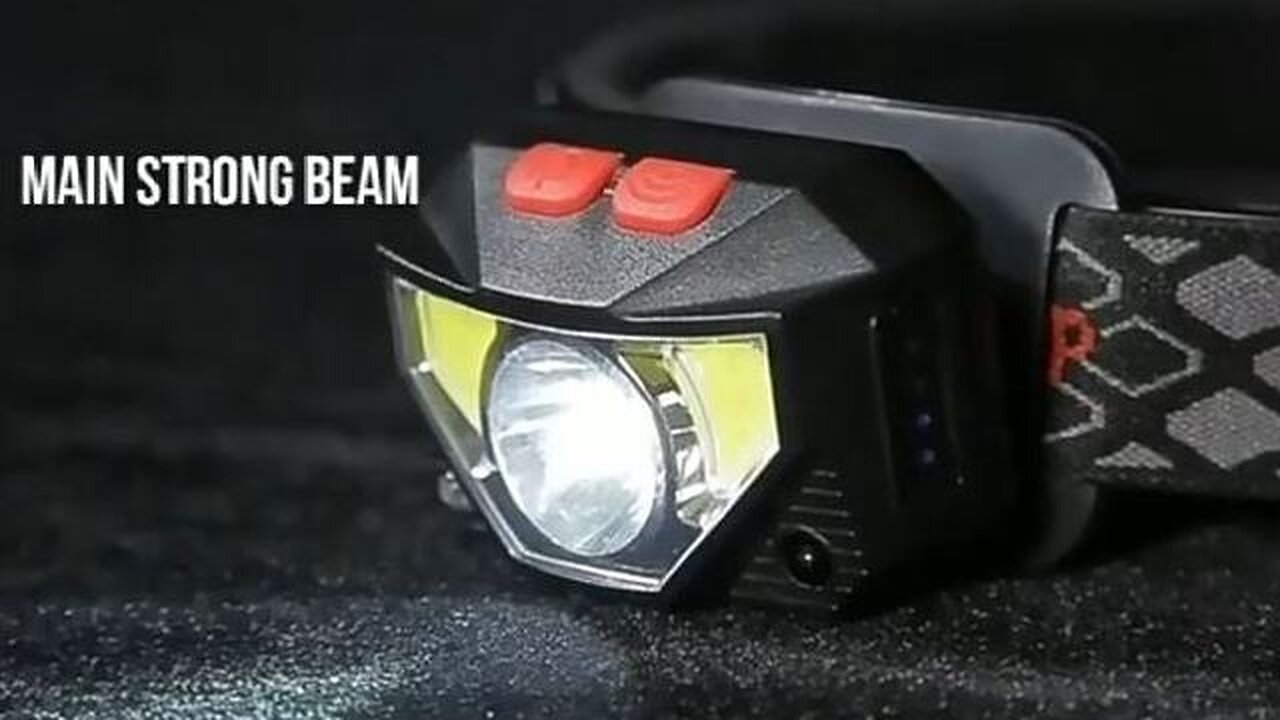 Powerful Waterproof USB Rechargeable Motion Sensor LED Headlamp