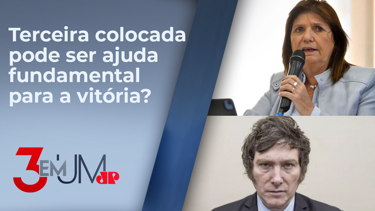 Eleições na Argentina: Bullrich declara apoio a Milei no 2º turno