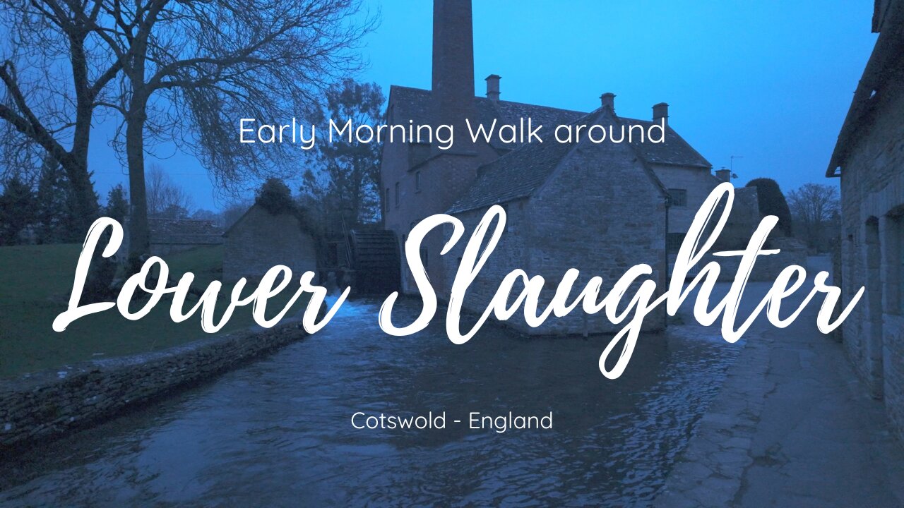 Morning Mist: Exploring Lower Slaughter, Cotswold Under Cloudy Skies | Relaxing Cotswold Walking