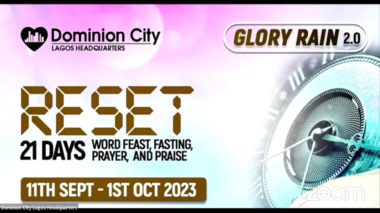 Glory Rain | Afternoon Belt | Friday, 15th September, 2023 | Dominion City Lagos