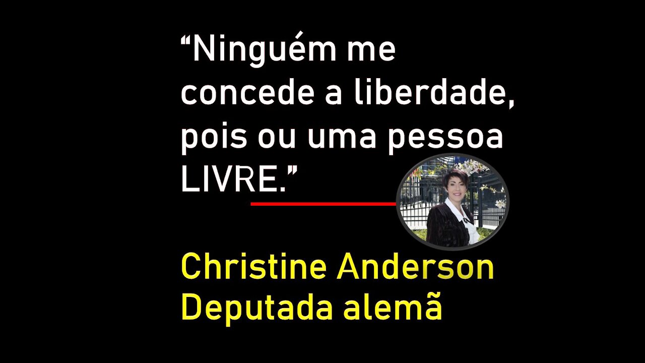 COVID19: Christine Anderson * Eurodeputada alemã