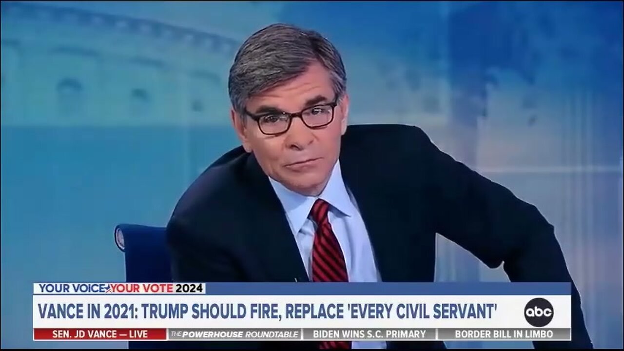 ABC, DNC & CIA Operative George Stephanopoulos Humiliated In Interview With JD Vance