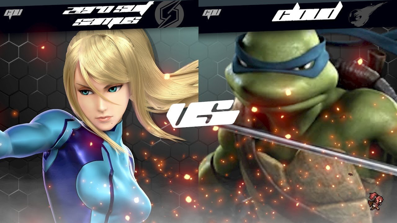 Smash Bros Mods - Zero Suit Samus Vs Leonardo