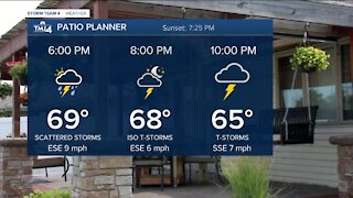 Showers move in overnight Tuesday