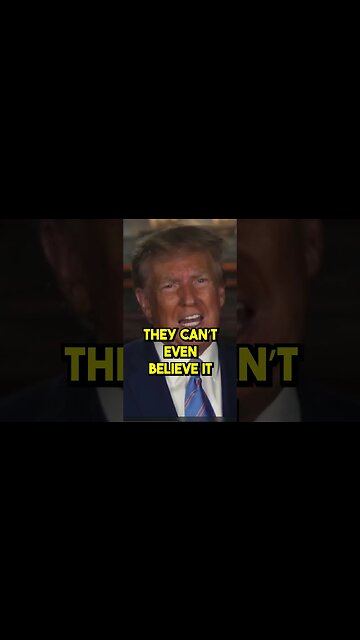 Neon orange Trump goes full conspiracy in dangerous new video #shorts