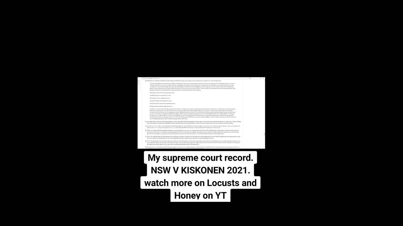 My Supreme Court precedent.