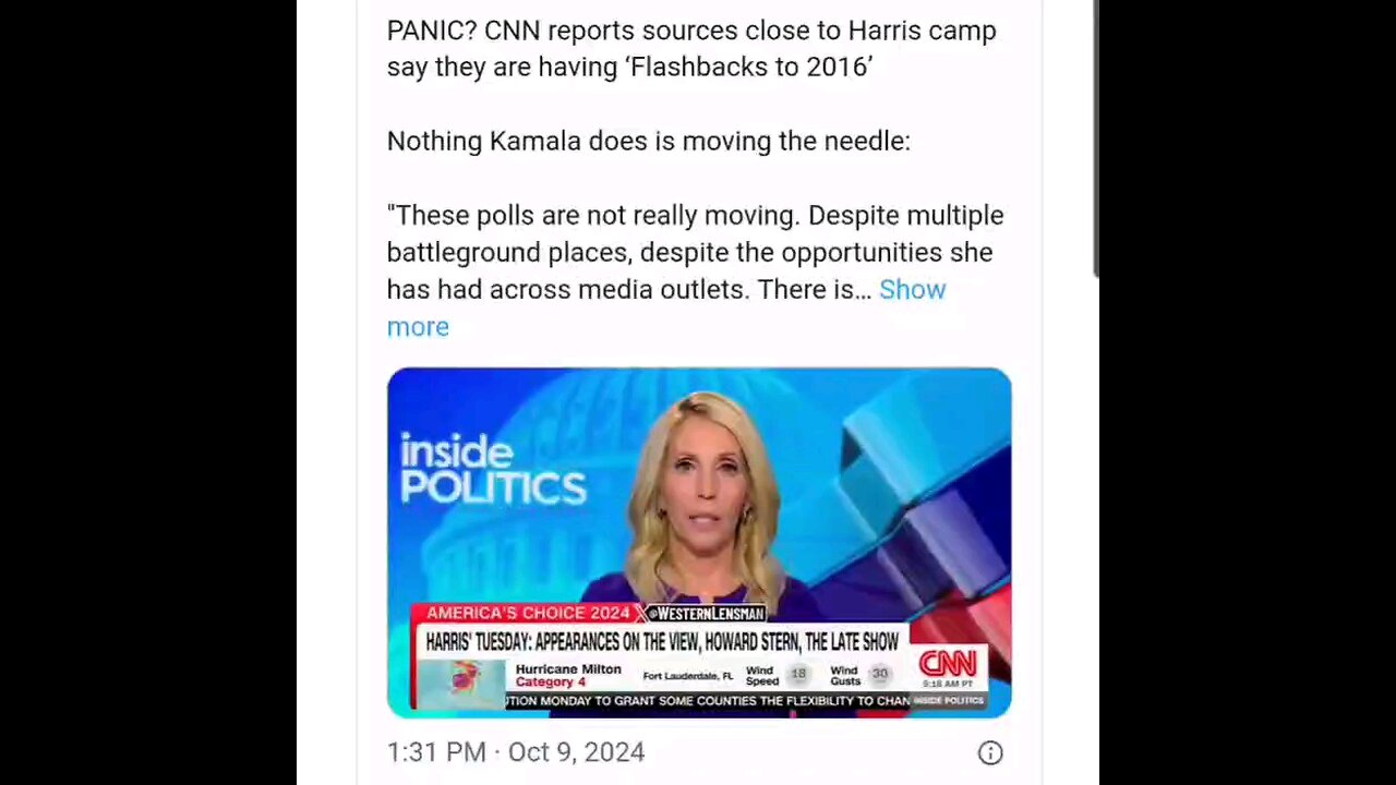 PANIC? CNN reports Harris camp ‘Flashbacks to 2016’