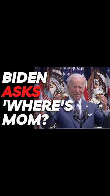Biden forgets congressman's name then asks his Mom for help.
