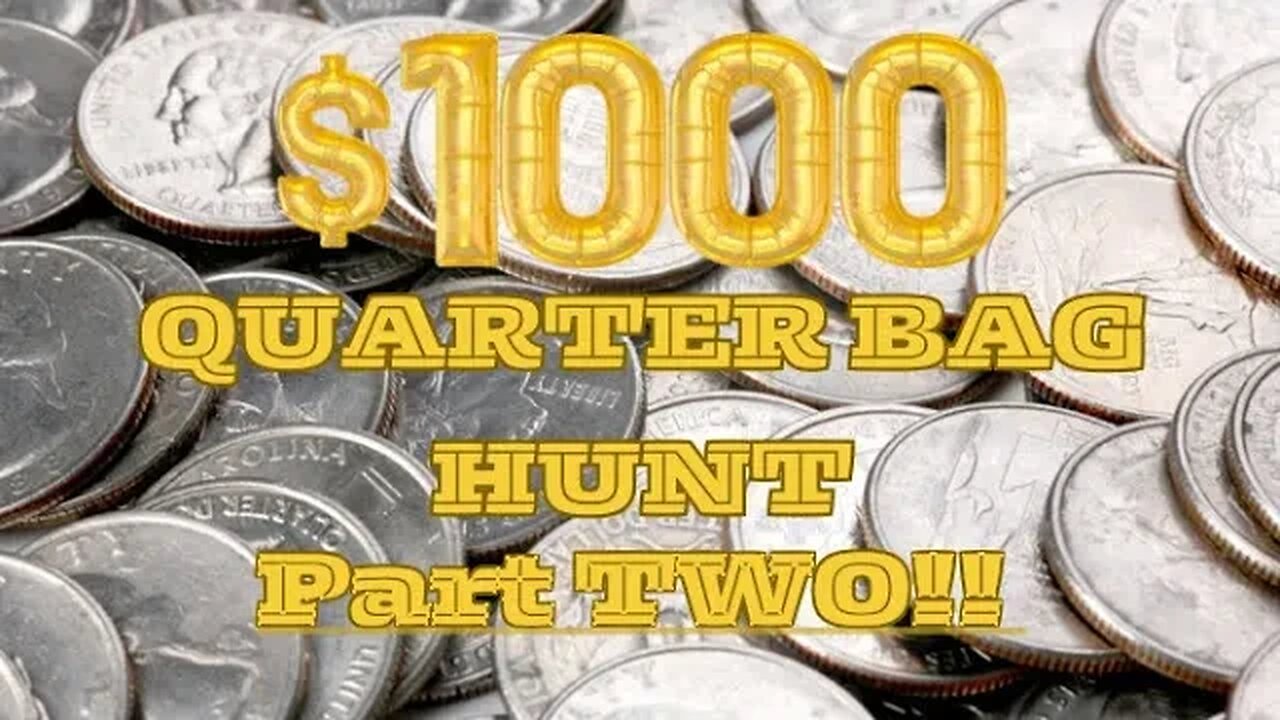 OLD SILVER FOUND!! Part 2 of $1000 Quarter Bag Hunt!!