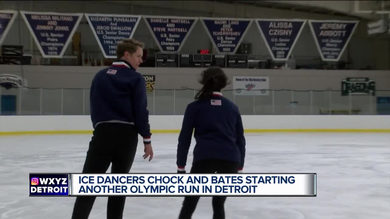 Ice dancers Evan Bates and Madison Chock starting another Olympic push in Detroit