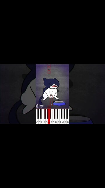 A Sad Cat and Dog song (@tootymcnooty3485) - Octave Piano Tutorial