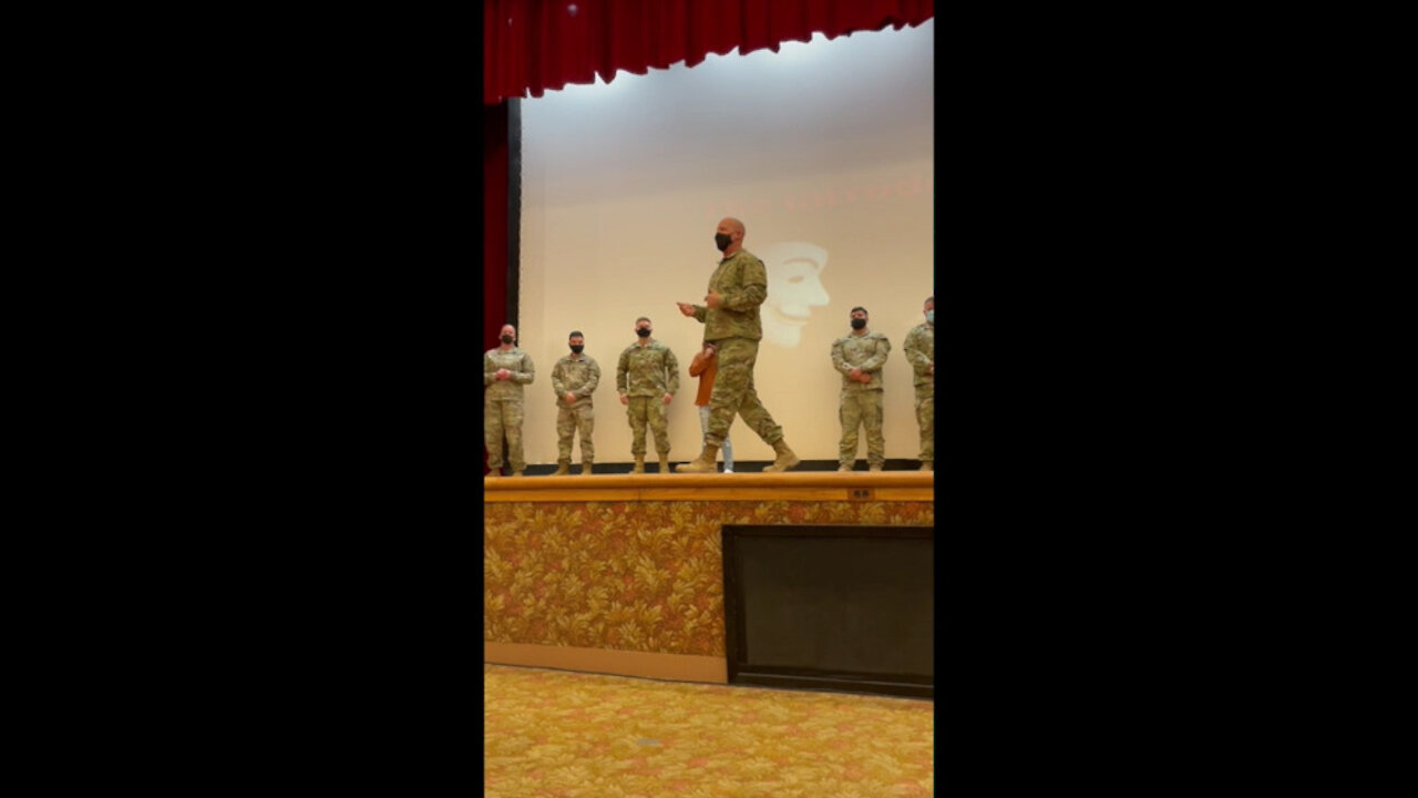 1st Armored Division Command Sgt. Maj Williams Speaking