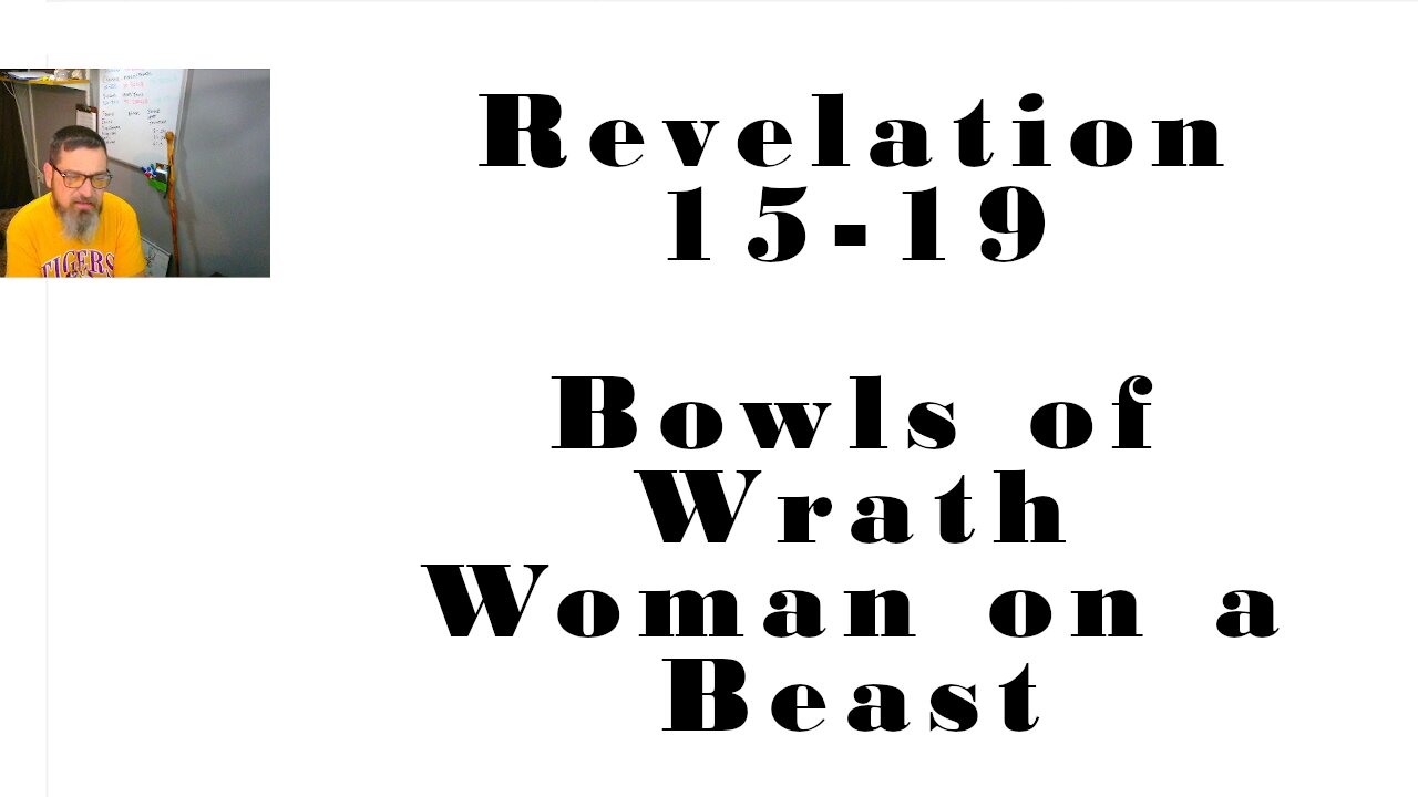 The Bowls of WRATH, The Woman on the Beast (Revelation 15-19)