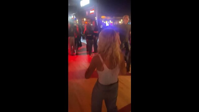 Media sensation, Hauk Tuah girl, shows off her facing moves on the dance floor
