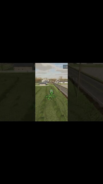 Lining Up (Windrowing) Farming Simulator 22 #shorts