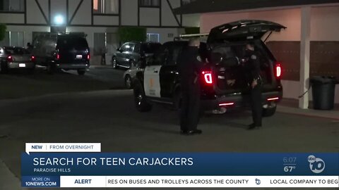 Search for teen carjackers