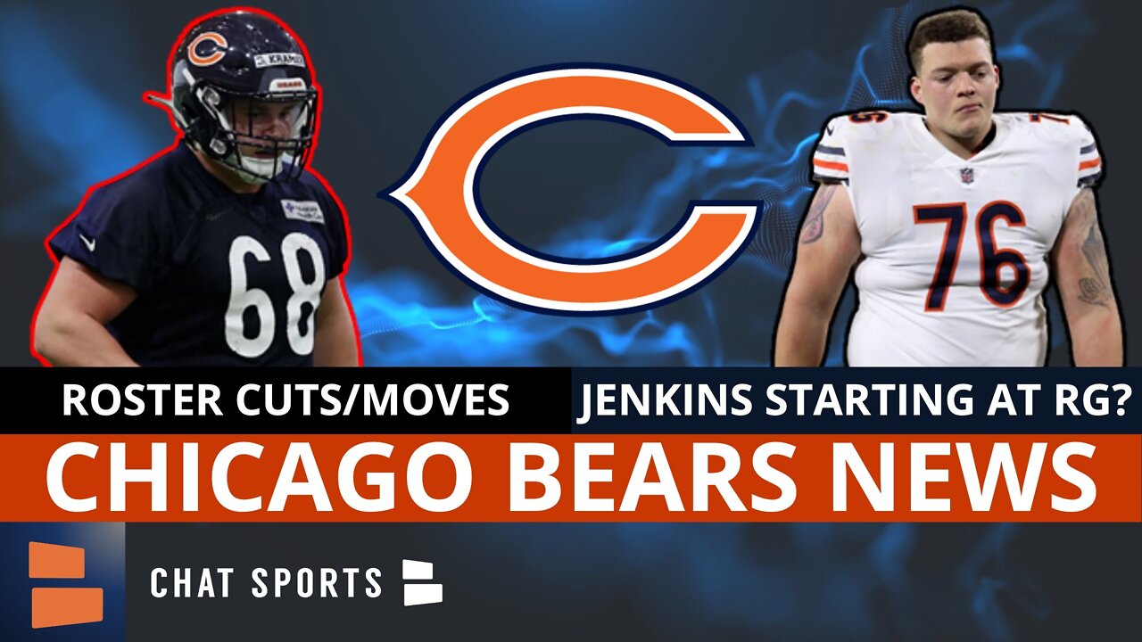 Bears Roster CUTS Ft. Doug Kramer Injury + Roquan Smith Update, Teven Jenkins Starting At RG?