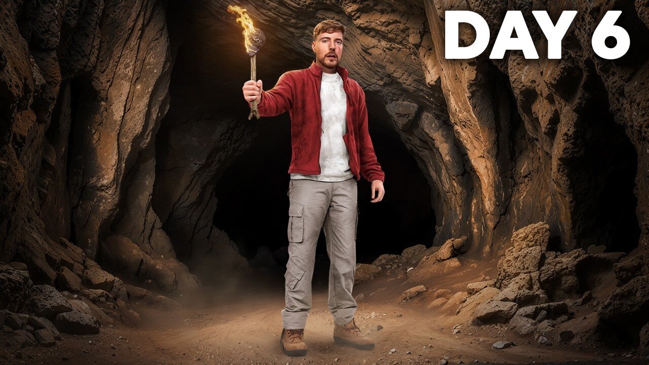 7 Days Stranded In A Cave #mr.beast #trending #Mr.BeastOffical
