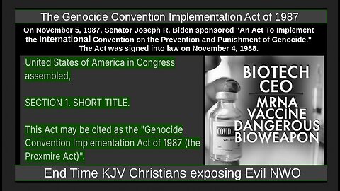 The Genocide Convention Implementation Act of 1987