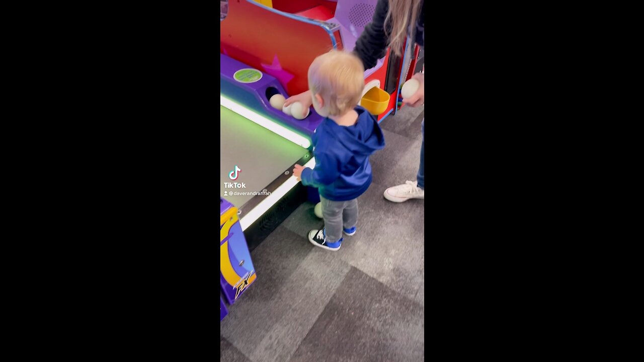 Baby Has a Good Arm!